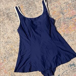 Navy Blue Women’s One-Piece Swimdress